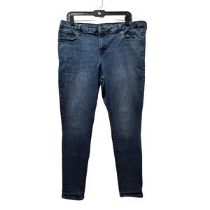 Gap Legging Skinny Jeans Women’s 18/34R Blue High Stretch Denim 36x28